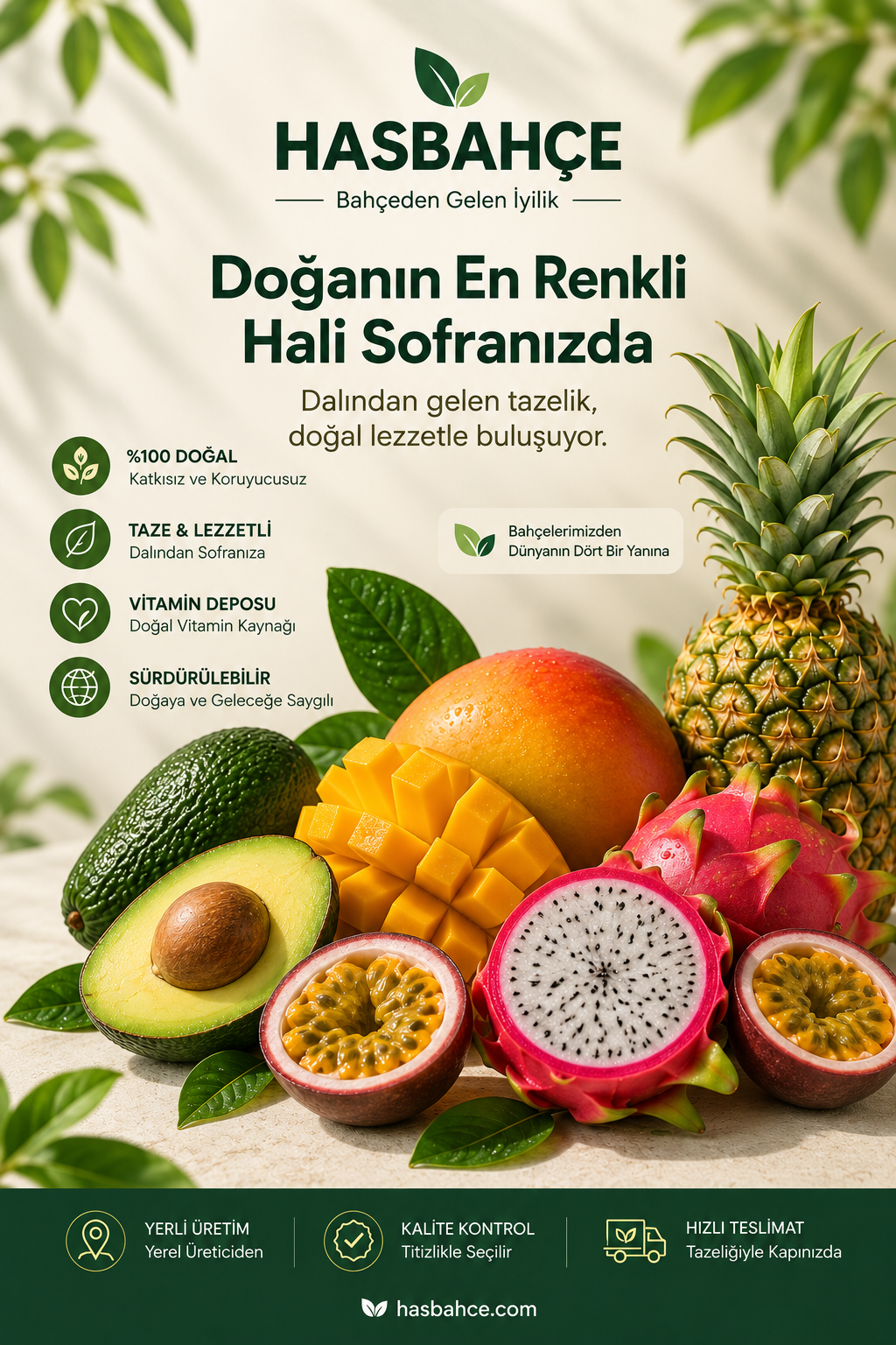 Tropik meyveler ürün grubu